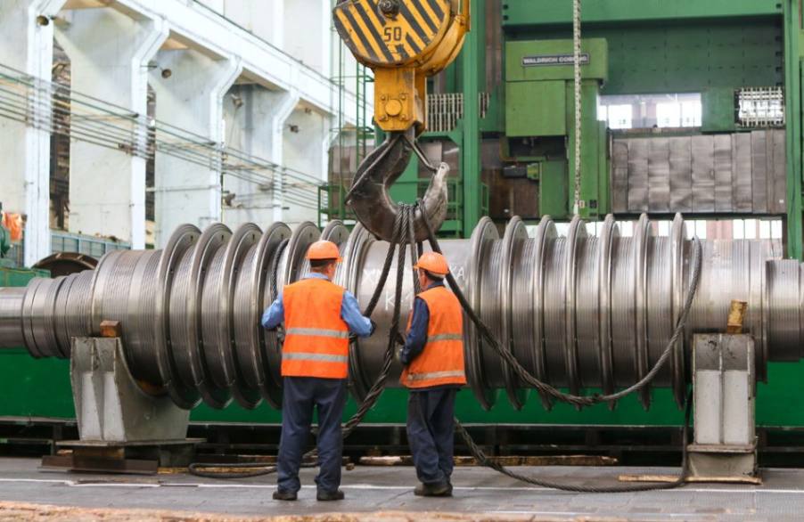 Contractor trying to move a heavy object