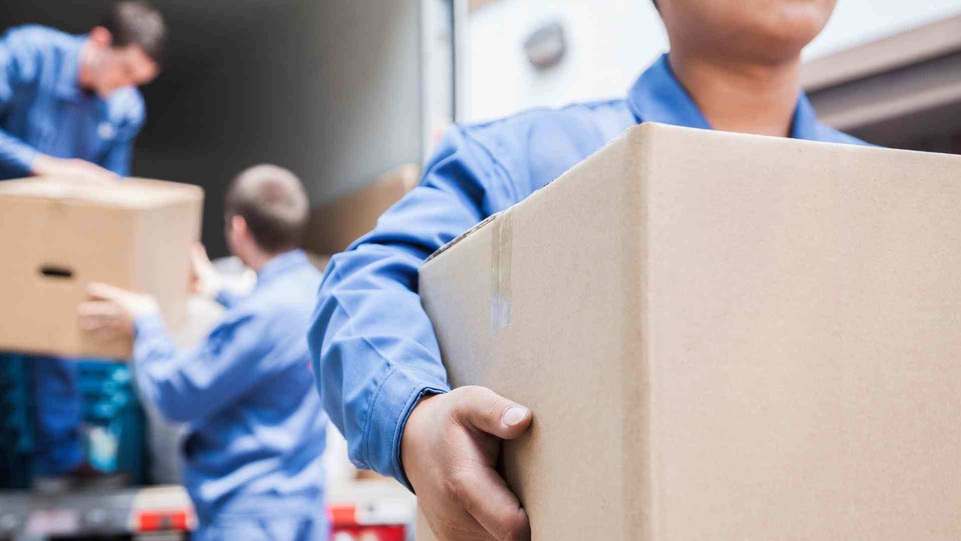 mover carrying boxes