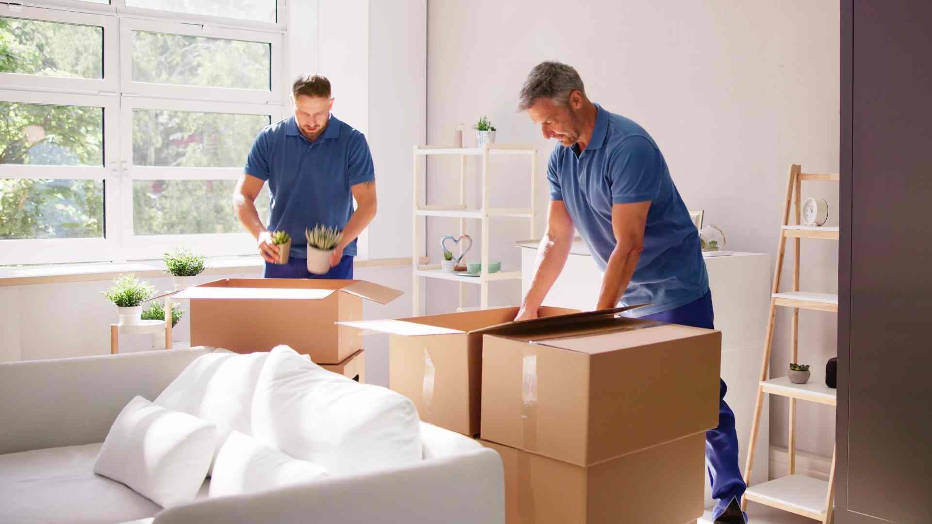 Movers boxing stuffs