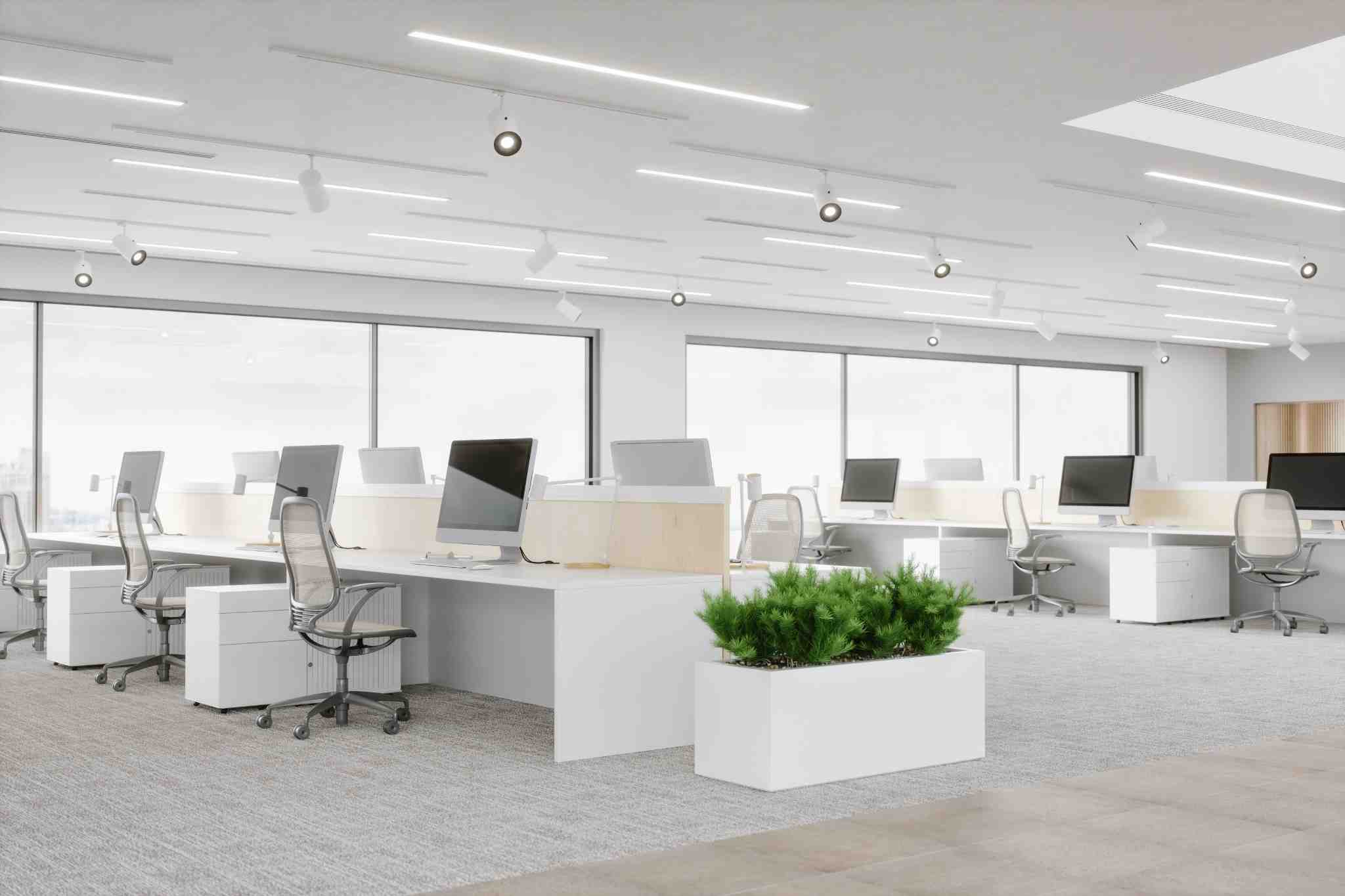White office setup
