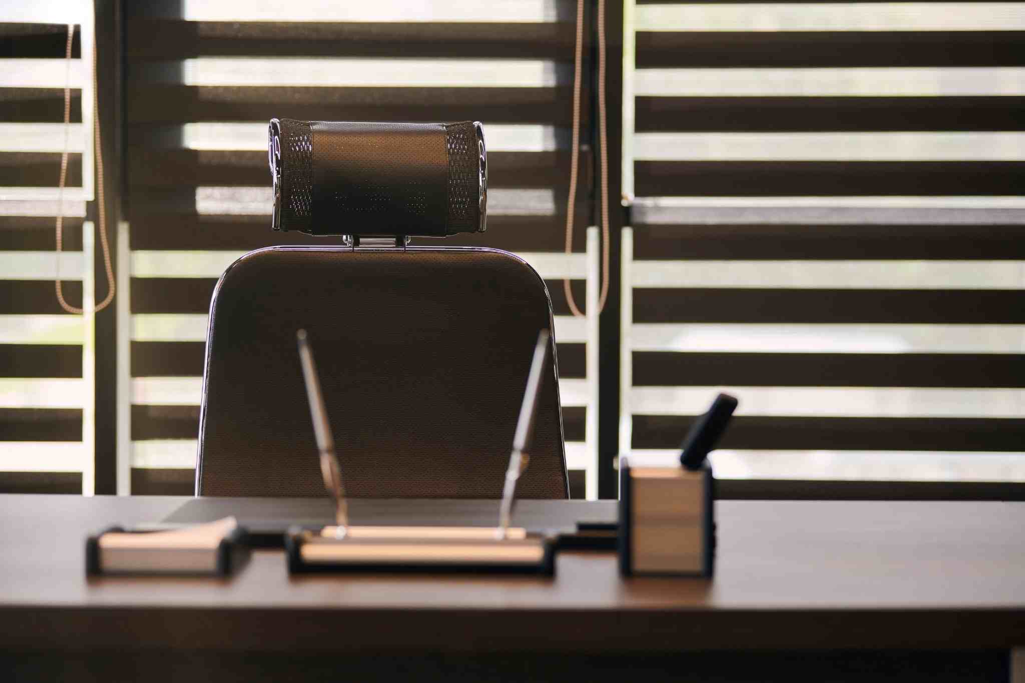 black office chair