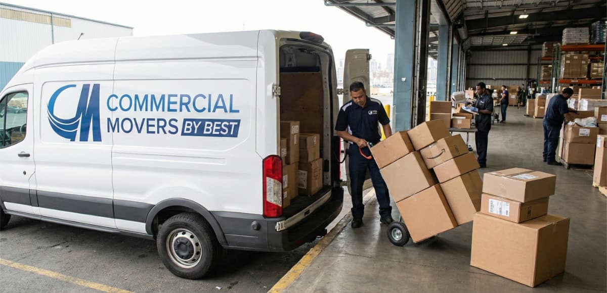 commercial movers by best loading parcels white van warehouse dock
